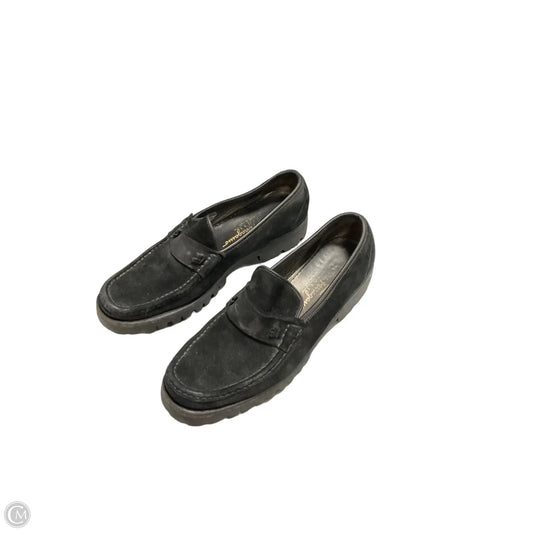 Shoes Luxury Designer By Ferragamo In Black, Size: 8