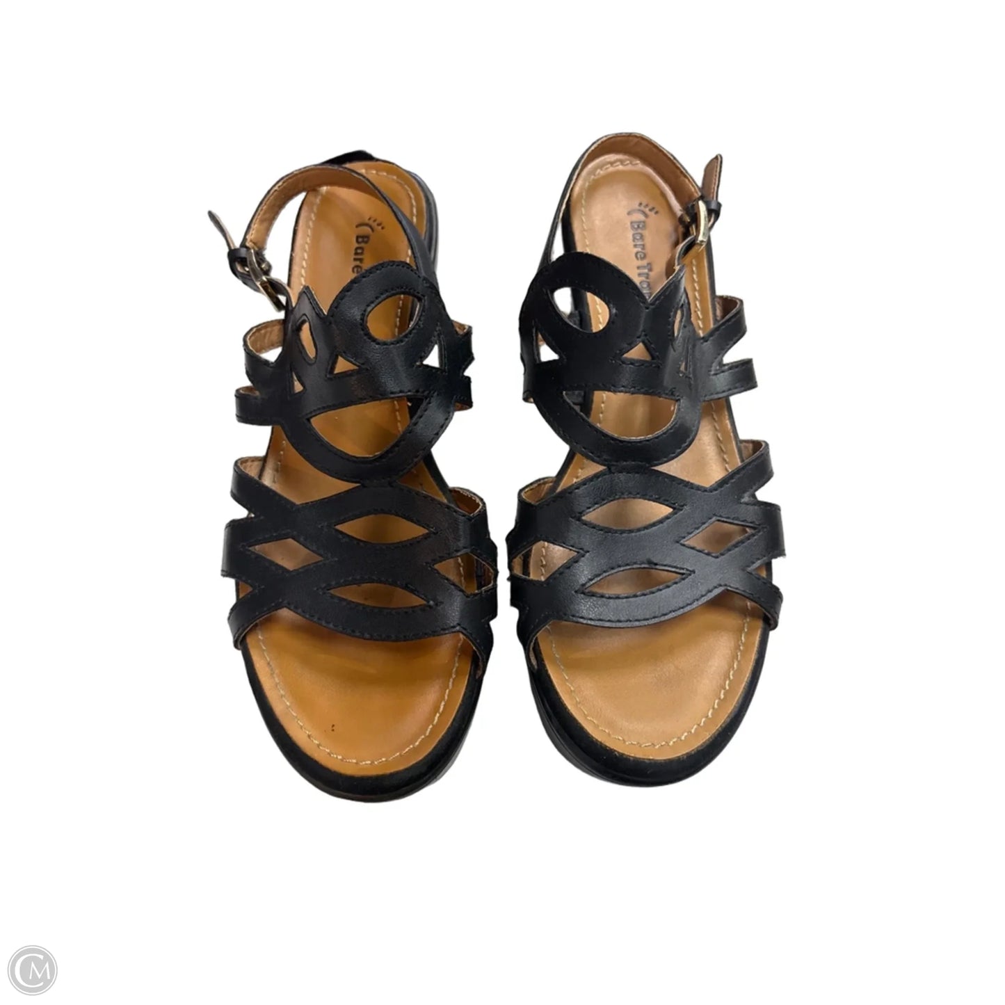 Sandals Heels Block By Bare Traps In Black, Size: 7.5