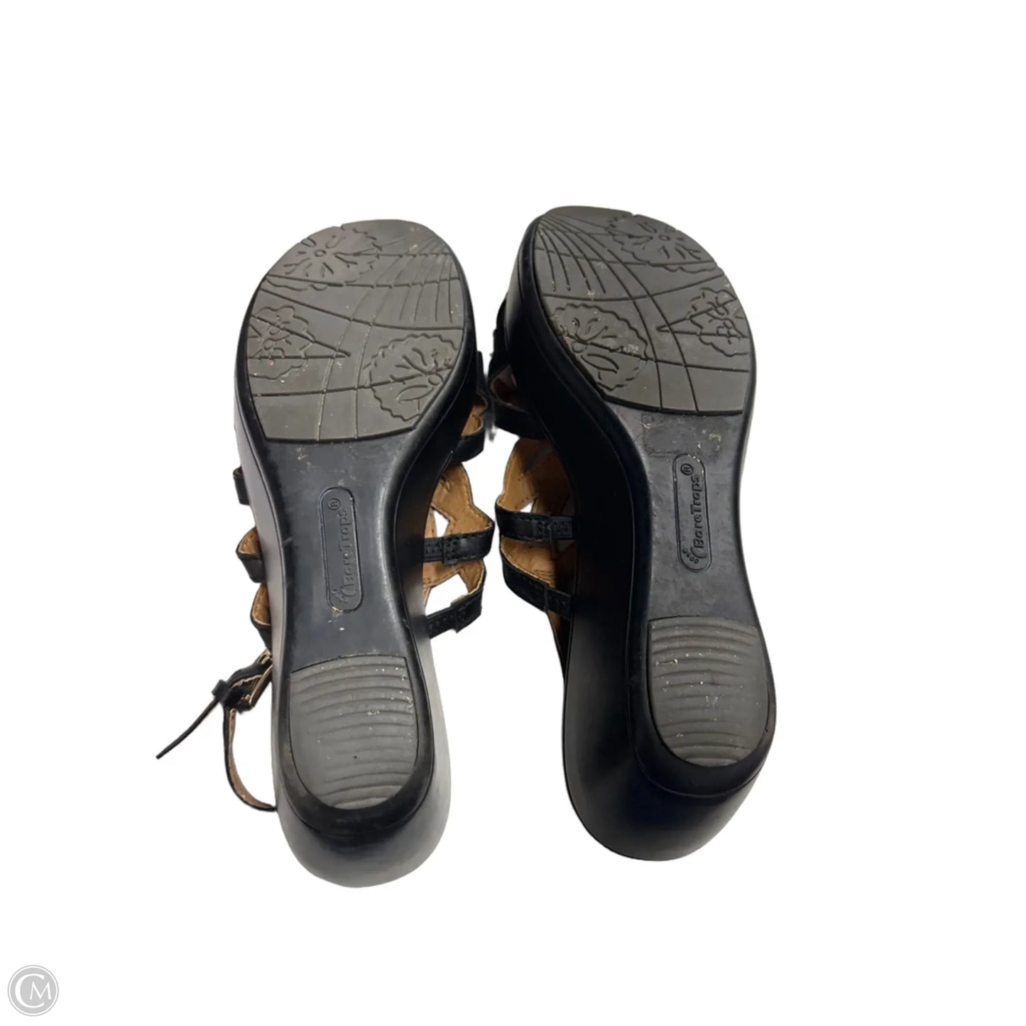 Sandals Heels Block By Bare Traps In Black, Size: 7.5
