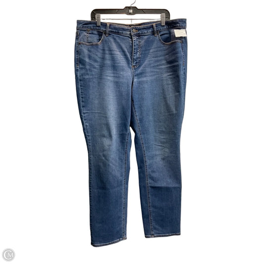 Jeans Straight By Talbots In Blue, Size: 18