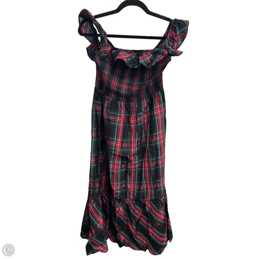 Dress Party Long By Vineyard Vines In Plaid Pattern, Size: S