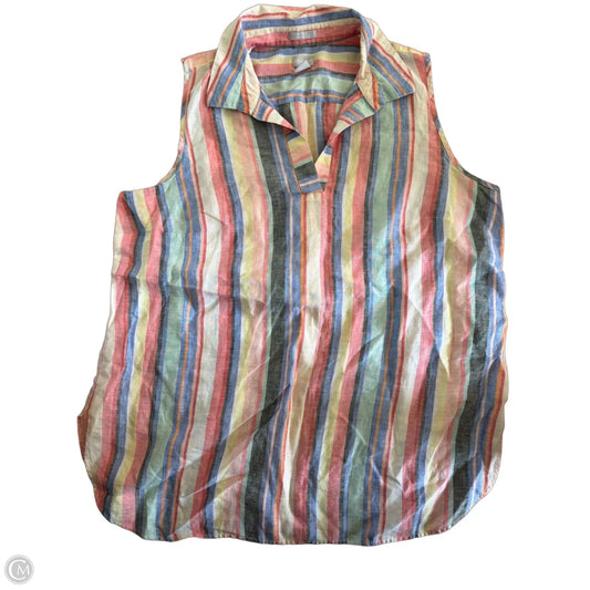 Dress Casual Midi By Chicos In Striped Pattern, Size: Xl