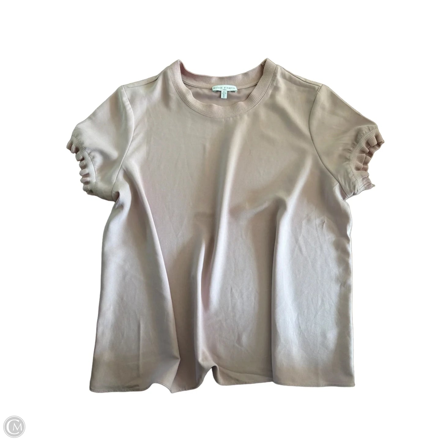 Top Short Sleeve By Maison Damelie In Pink, Size: L