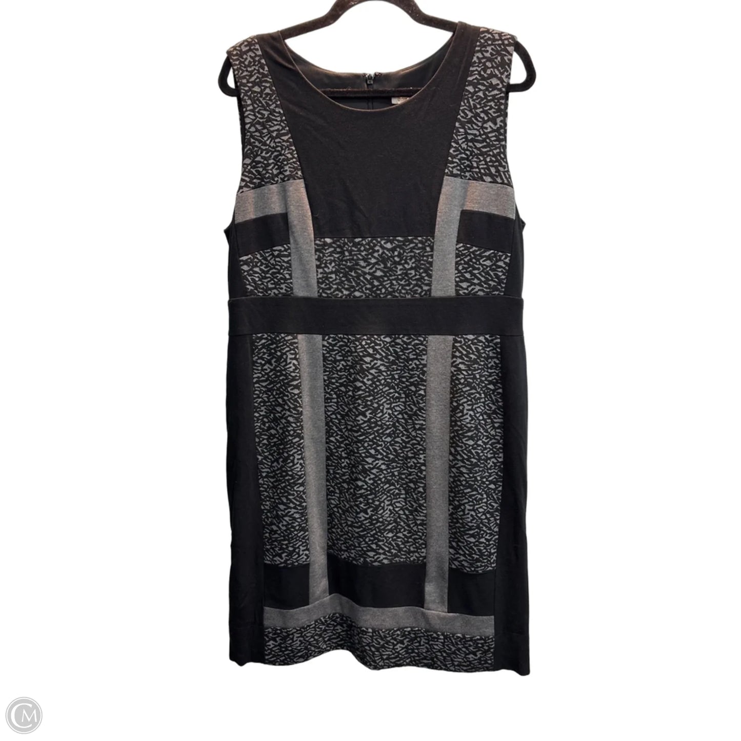 Dress Casual Midi By Chicos In Grey, Size: L