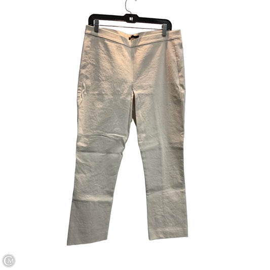 Pants Cropped By Donna Karan In Cream, Size: 14