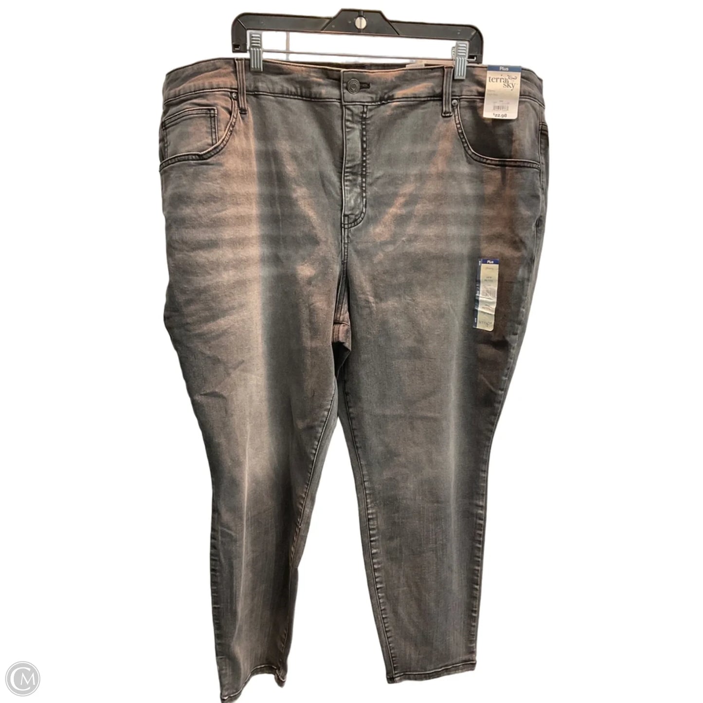 Jeans Cropped By Terra & Sky In Grey, Size: 4x