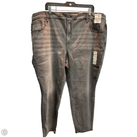 Jeans Cropped By Terra & Sky In Grey, Size: 4x