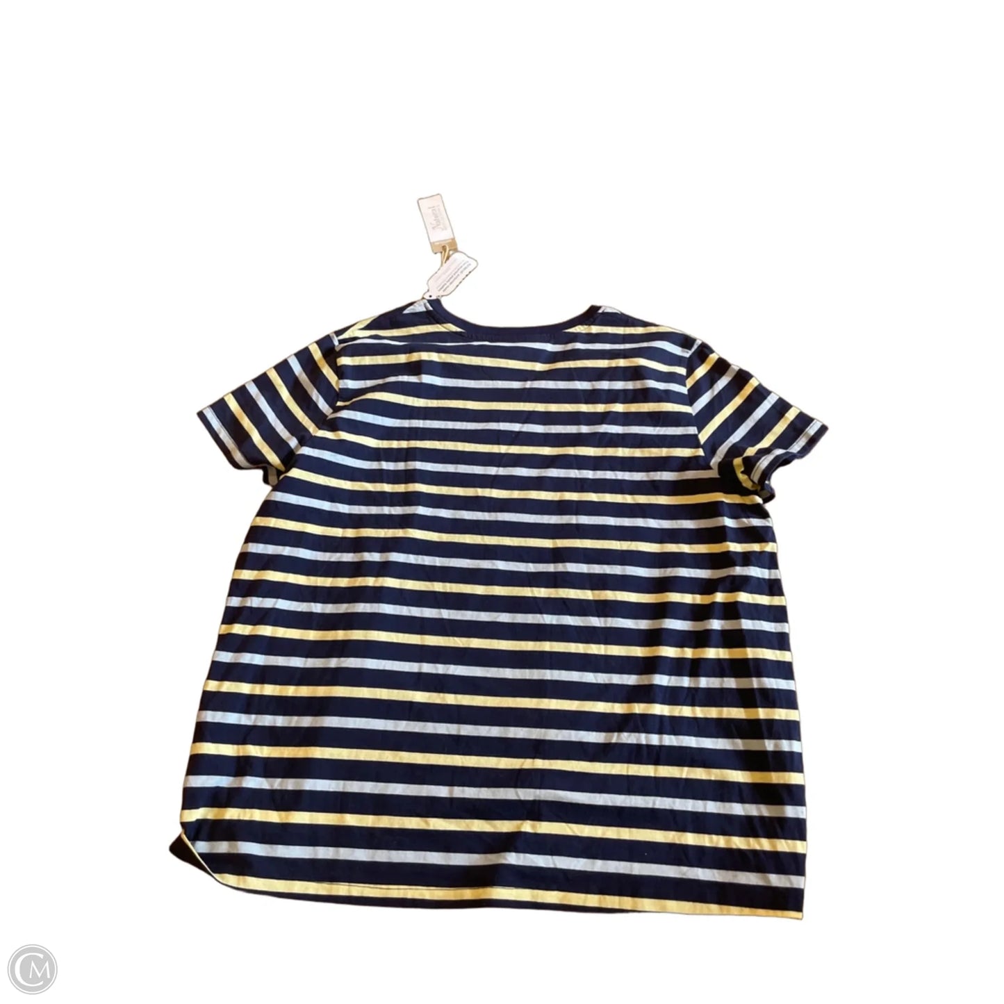 Top Short Sleeve Basic By Natural Reflections In Striped Pattern, Size: Xl