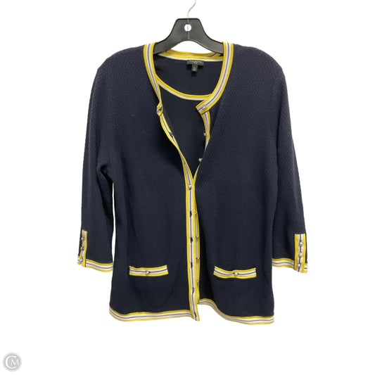 Sweater 2pc By Talbots In Navy, Size: Lp