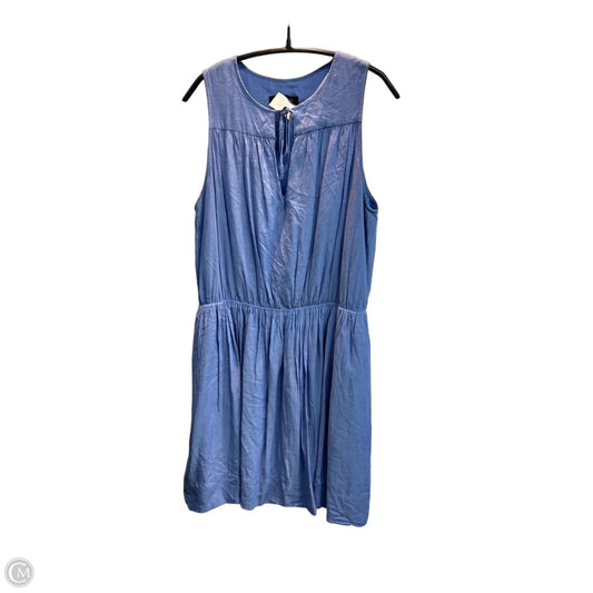 Dress Casual Midi By Banana Republic In Blue, Size: 10