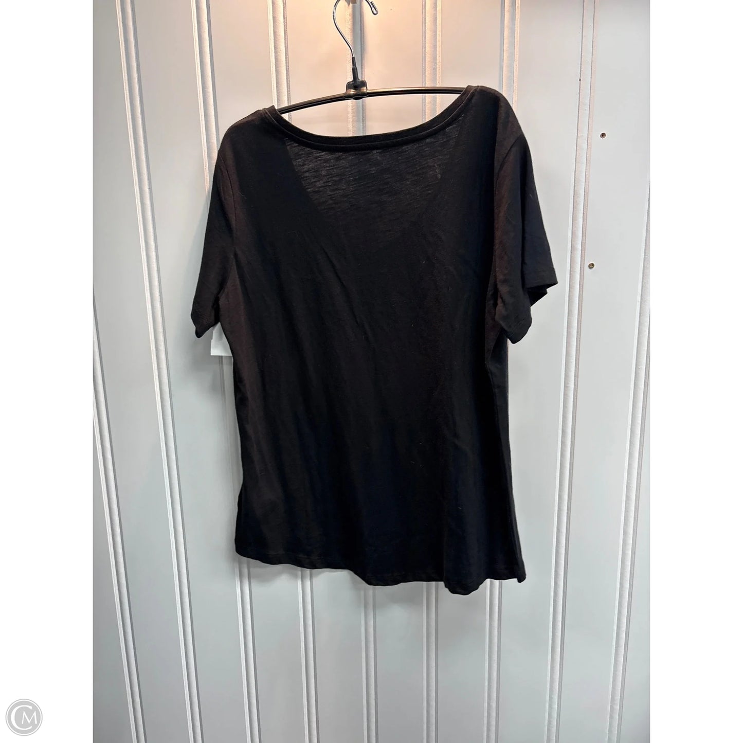 Top Short Sleeve Basic By Eddie Bauer In Black, Size: L