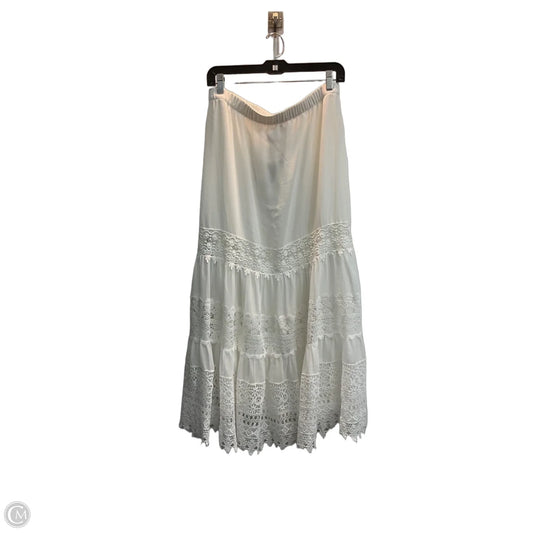 Skirt Maxi By Chicos In White, Size: M