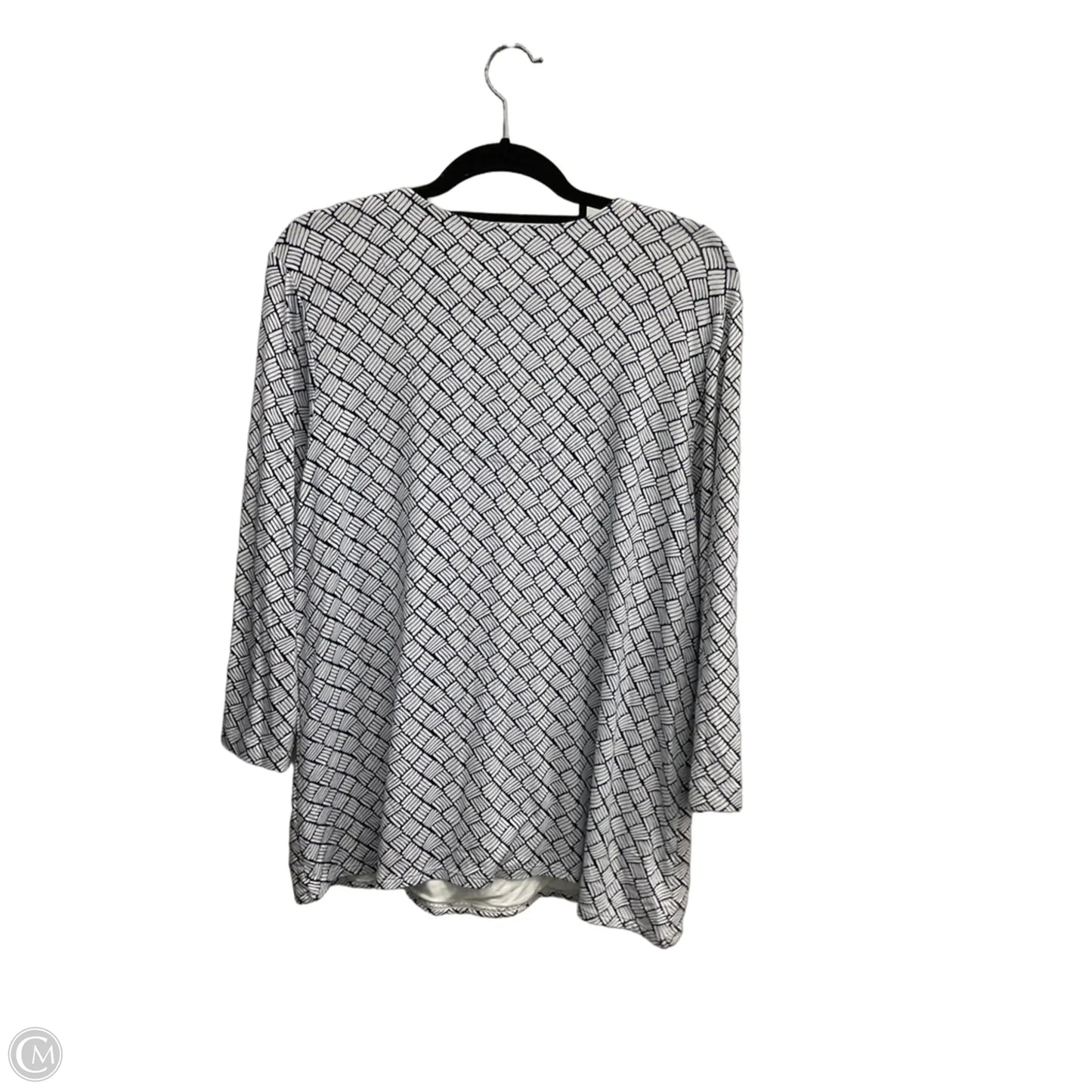 Top 3/4 Sleeve By Chicos In White, Size: Xxl