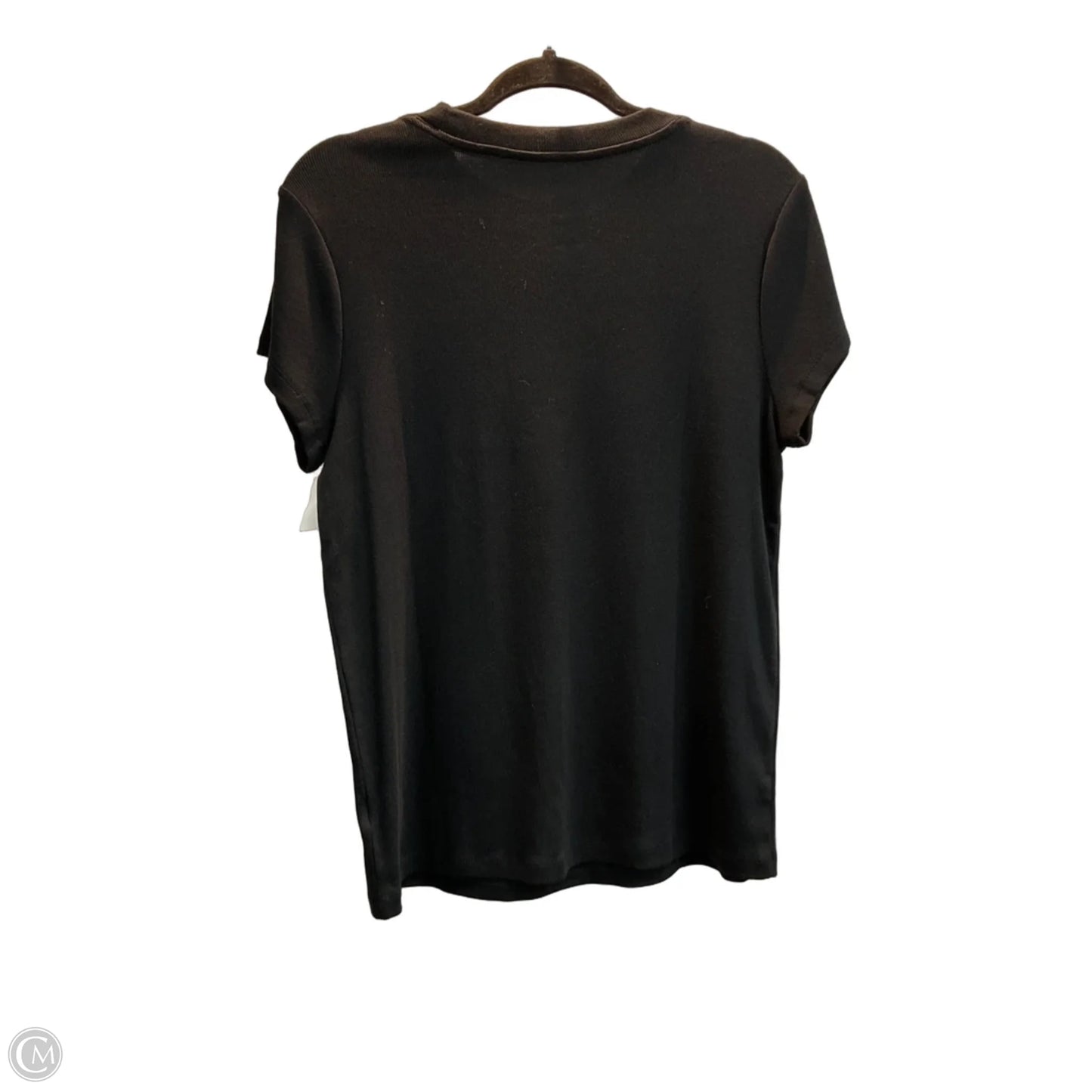 Top Short Sleeve Basic By A New Day In Black, Size: Xl