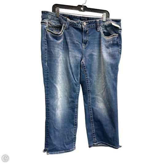 Jeans Cropped By Vigoss In Blue, Size: 20
