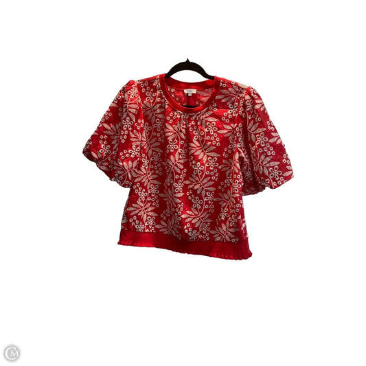 Top Short Sleeve By Voy In Red, Size: L