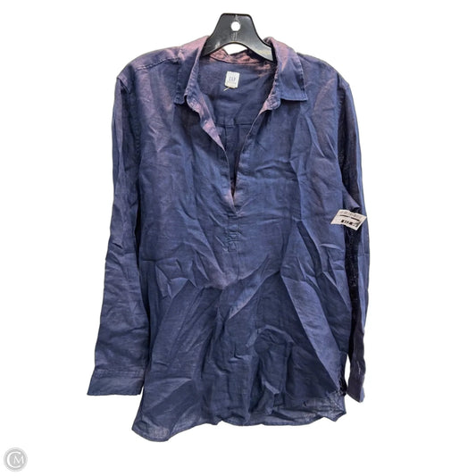 Tunic 3/4 Sleeve By Gap In Navy, Size: L