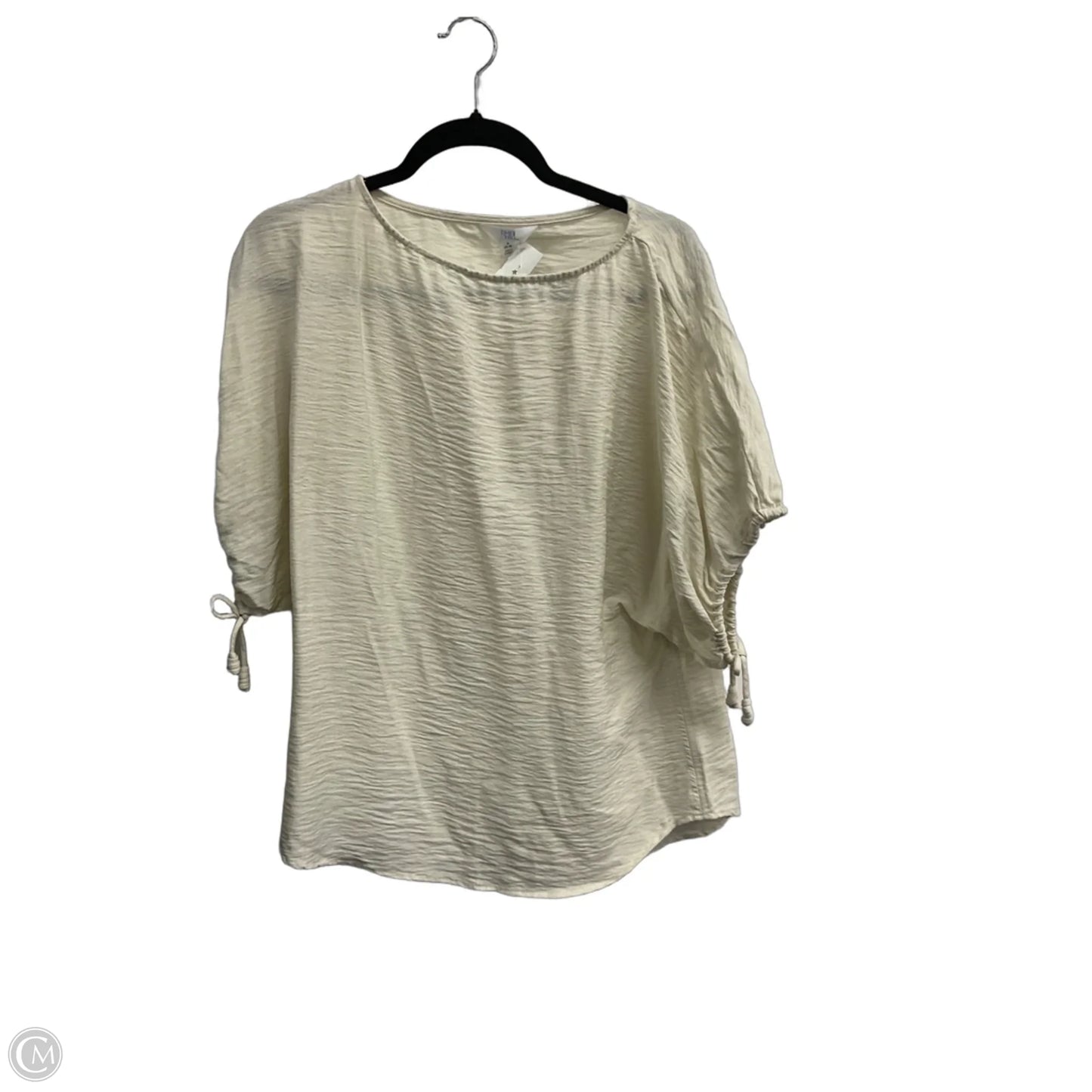 Top Short Sleeve By Time And Tru In Tan, Size: S
