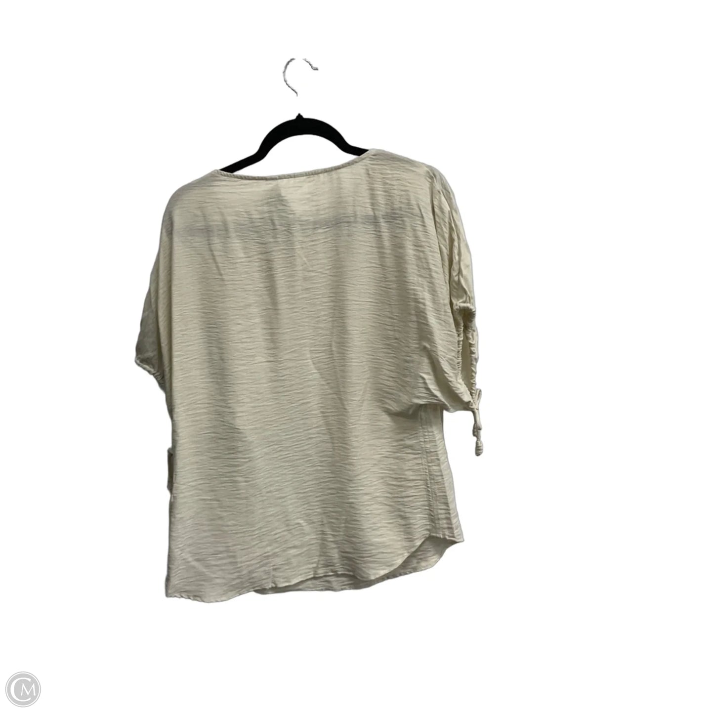 Top Short Sleeve By Time And Tru In Tan, Size: S