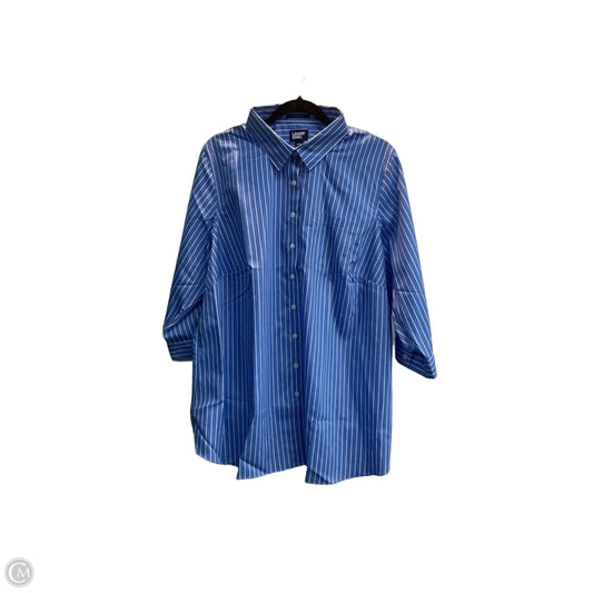 Top 3/4 Sleeve By Lands End In Floral Print, Size: 2x