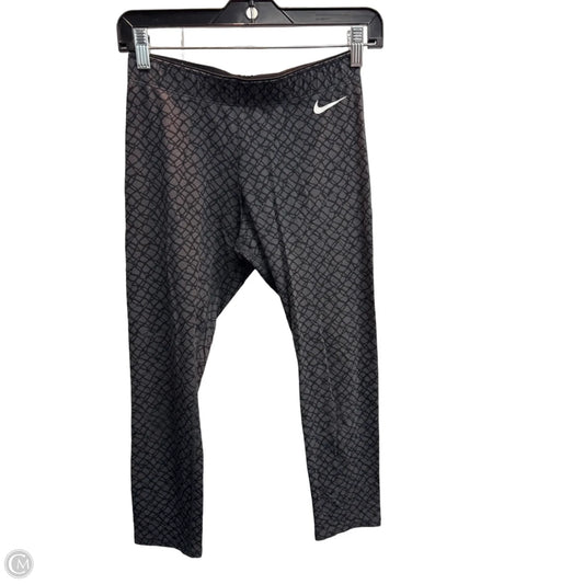 Athletic Leggings Capris By Nike In Grey, Size: S