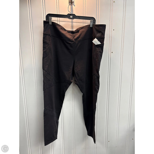Athletic Leggings By New Balance In Black, Size: Xxl