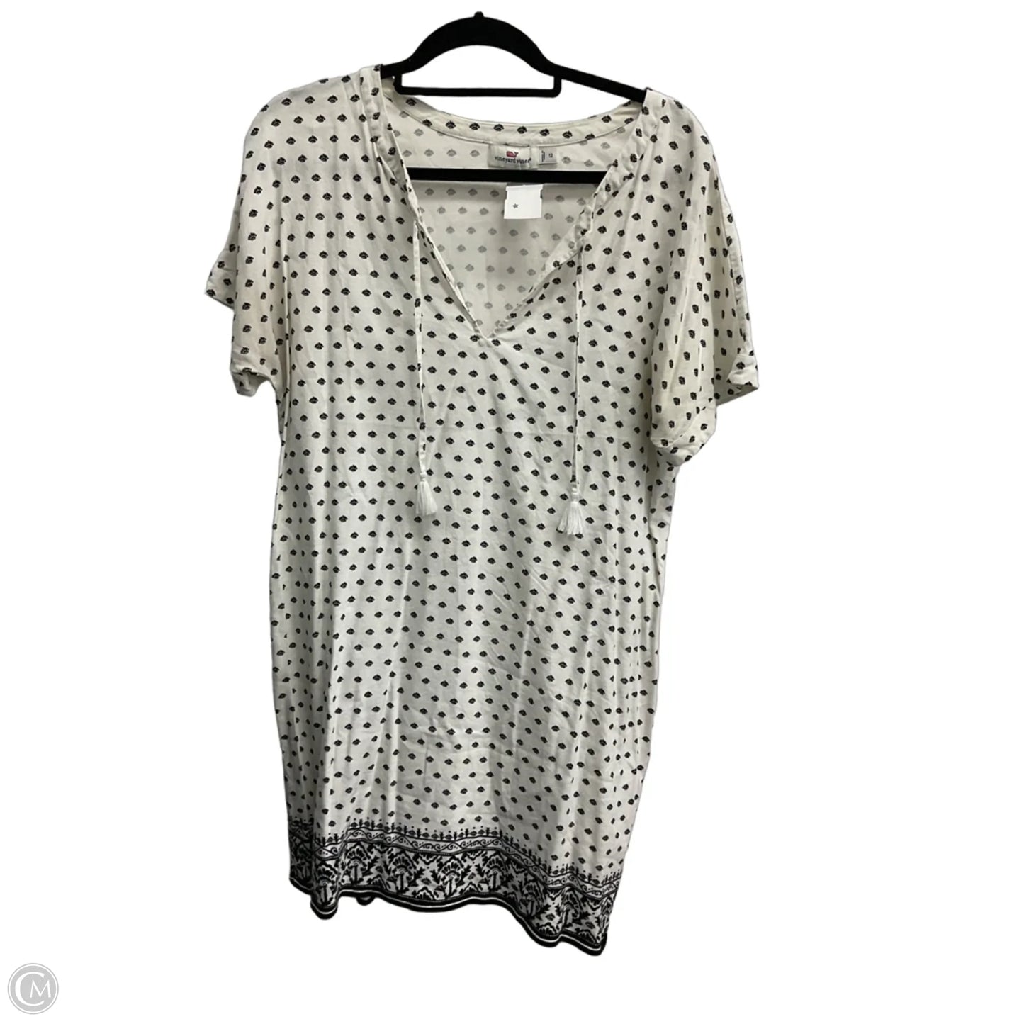 Dress Casual Midi By Vineyard Vines In White, Size: 12