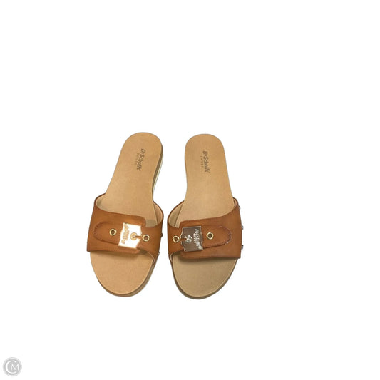 Sandals Flats By Dr Scholls In Tan, Size: 7.5