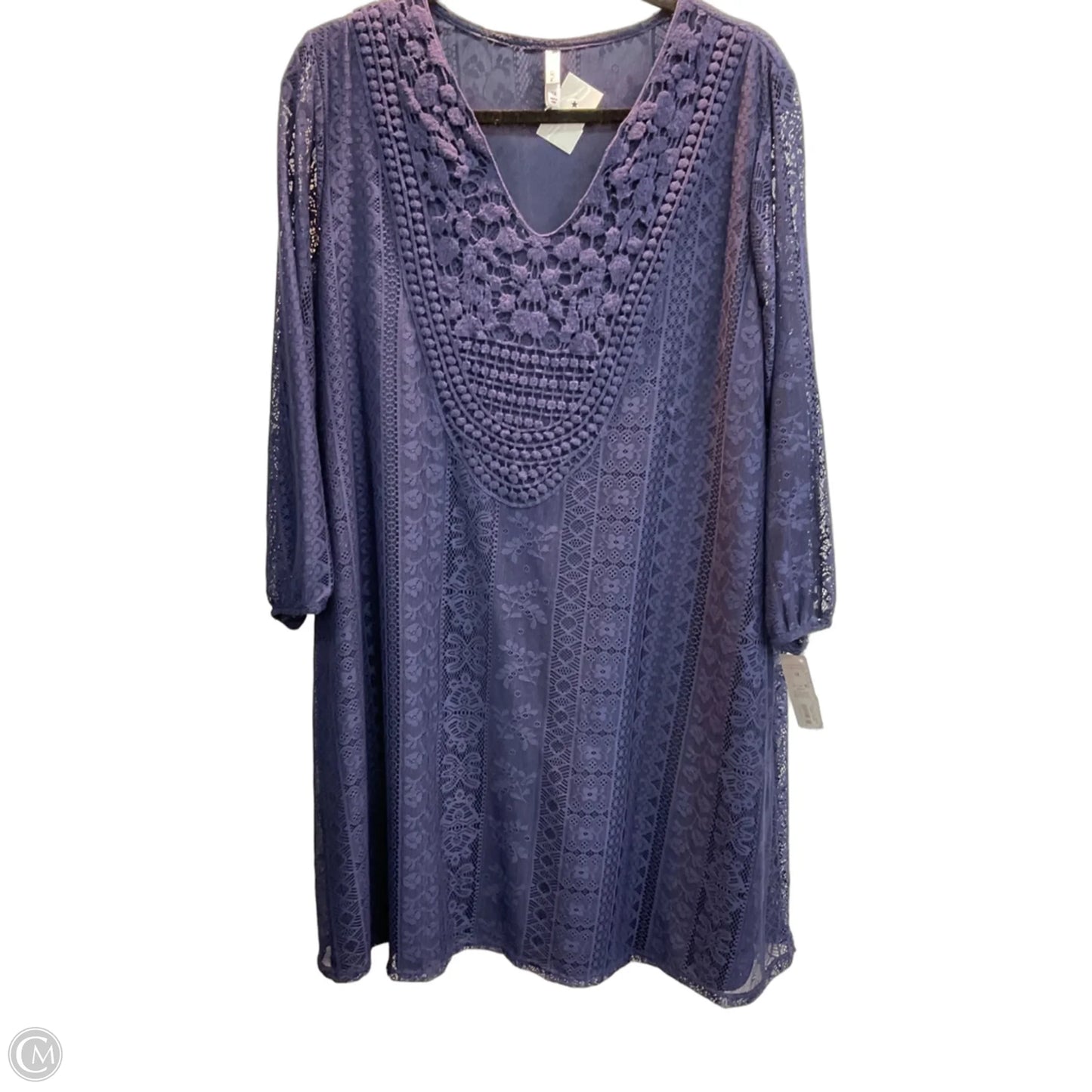 Dress Party Midi By Xhilaration In Navy, Size: 1x