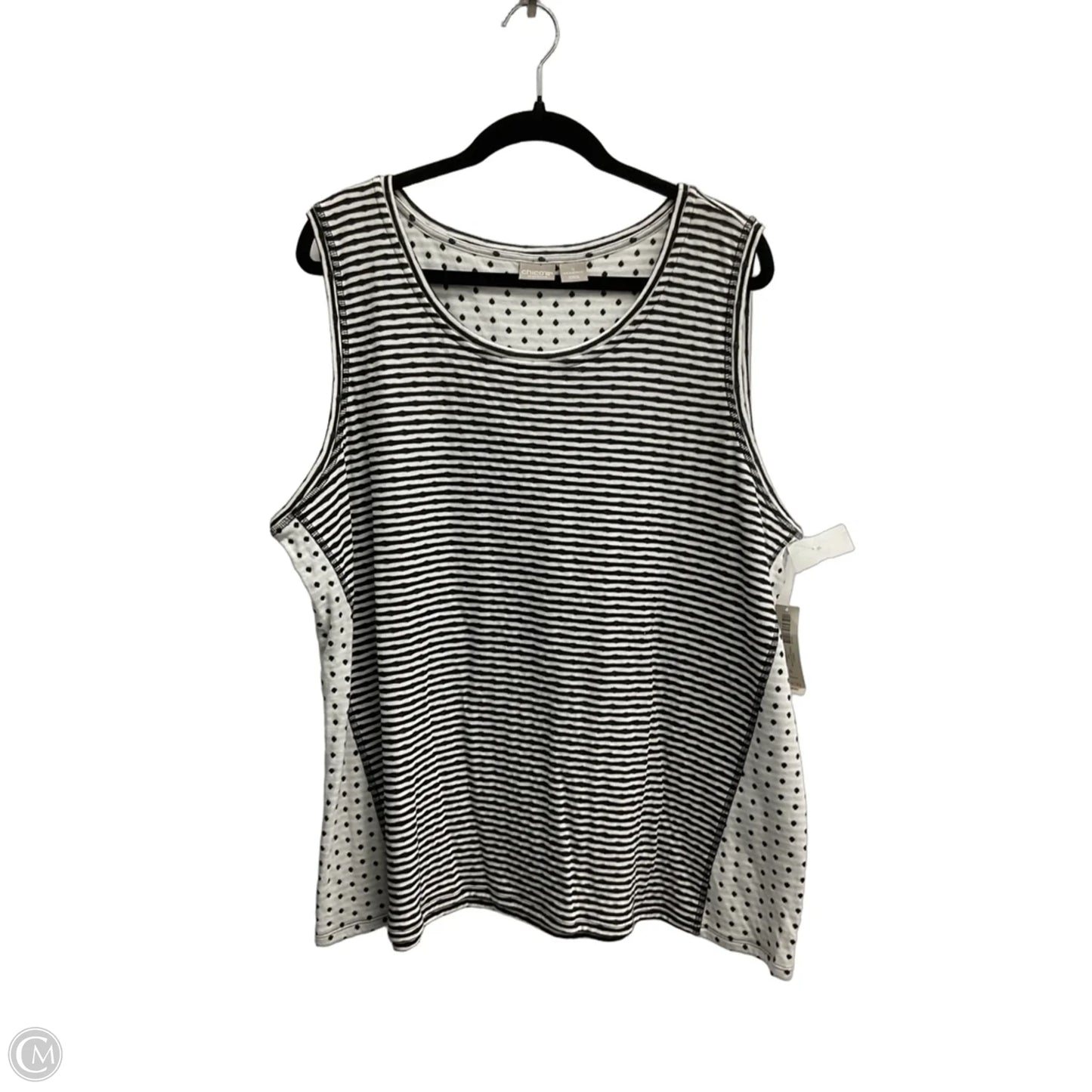 Tank Top By Chicos In Striped Pattern, Size: Xxl