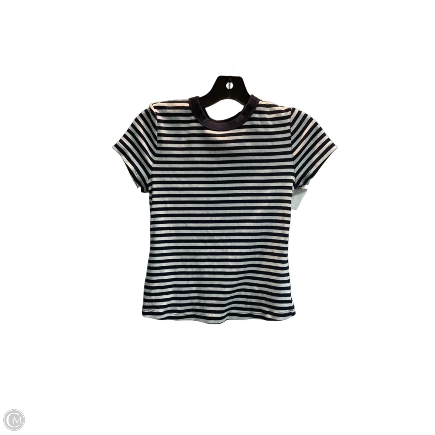 Top Short Sleeve Basic By Old Navy In Striped Pattern, Size: S
