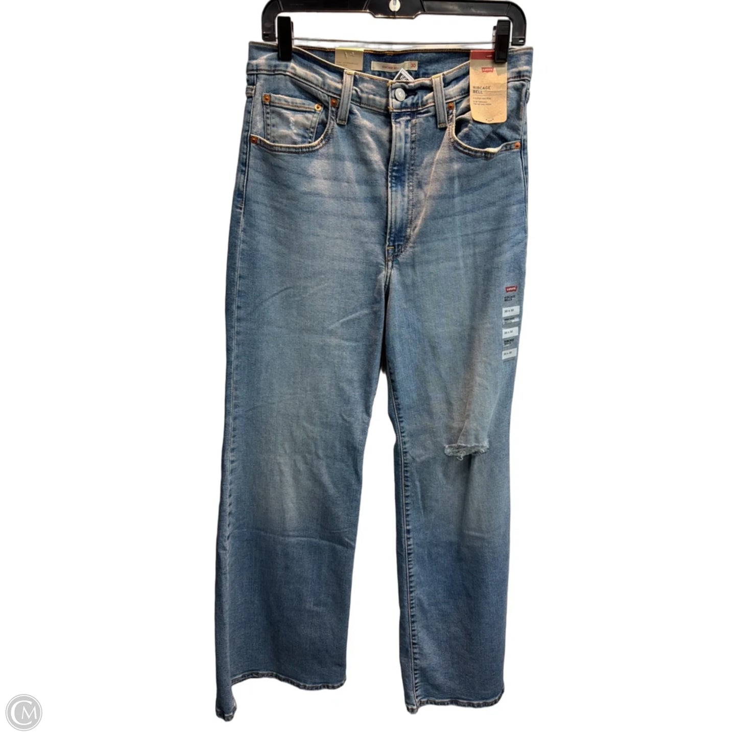 Jeans Wide Leg By Levis In Blue, Size: 10