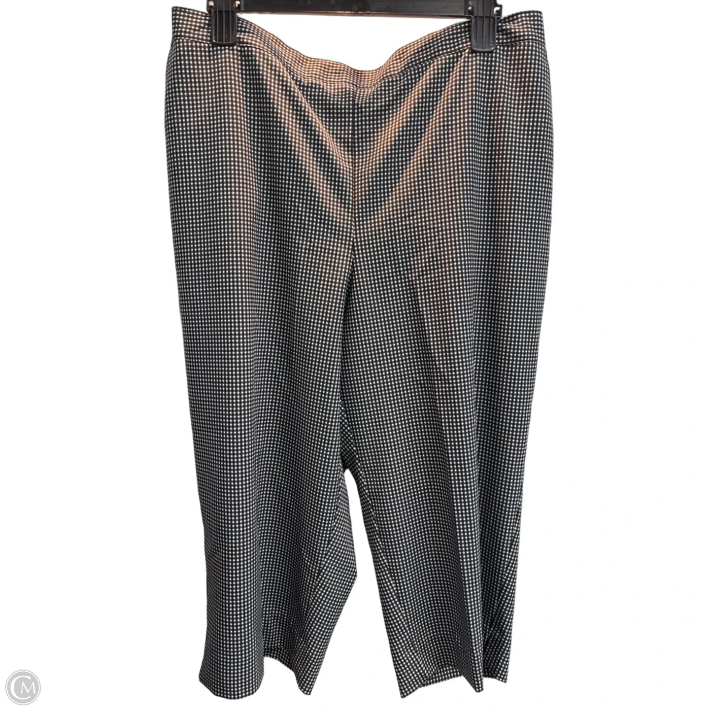 Pants Cropped By Alfred Dunner In Checkered Pattern, Size: 16