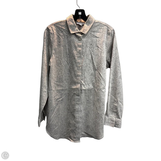 Blouse Long Sleeve By Chicos In Animal Print, Size: Xs