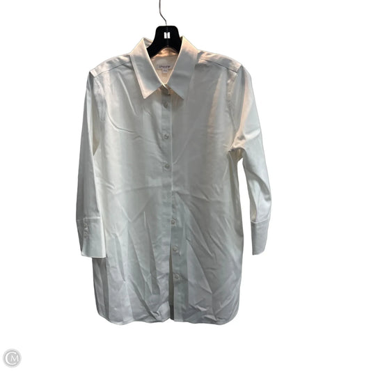 Blouse Long Sleeve By Chicos In White, Size: Xs