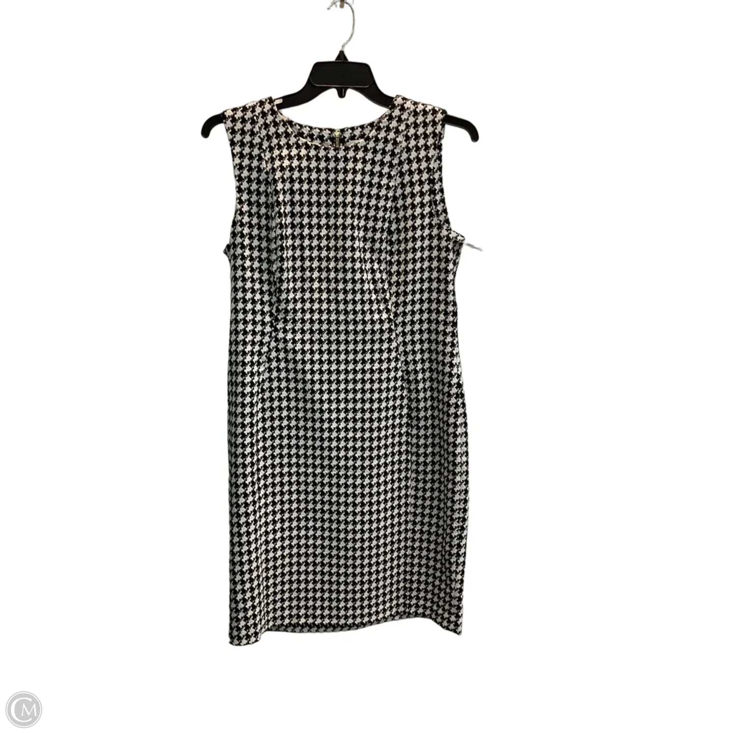 Dress Work By Calvin Klein In Black & Cream, Size: 14