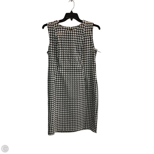 Dress Work By Calvin Klein In Black & Cream, Size: 14