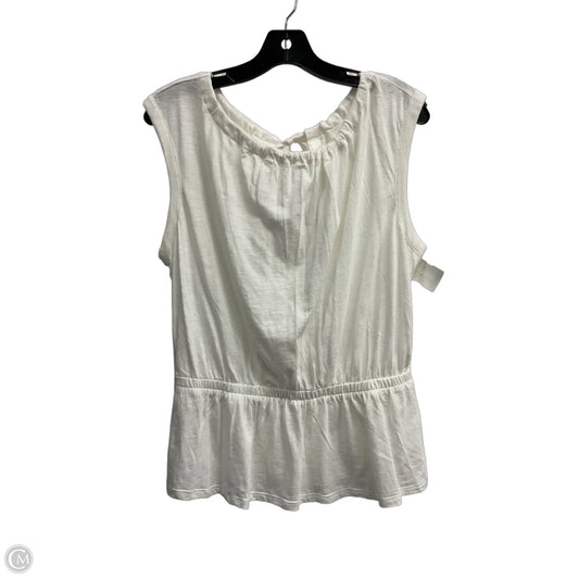 Top Sleeveless By Banana Republic In White, Size: S