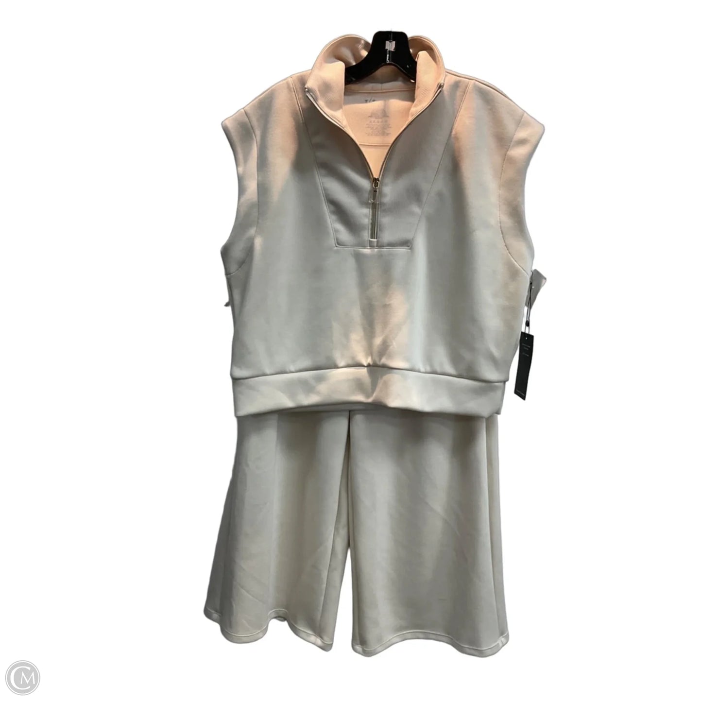 Athletic Pants 2pc By Clothes Mentor In Cream, Size: L