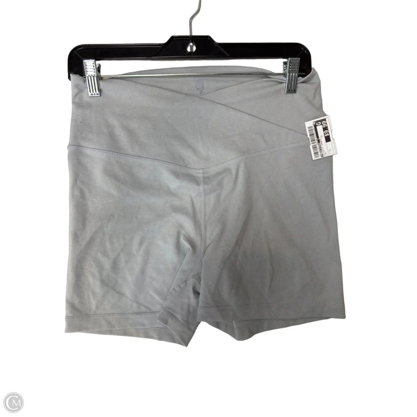 Athletic Shorts By Yogalicious In Grey, Size: L