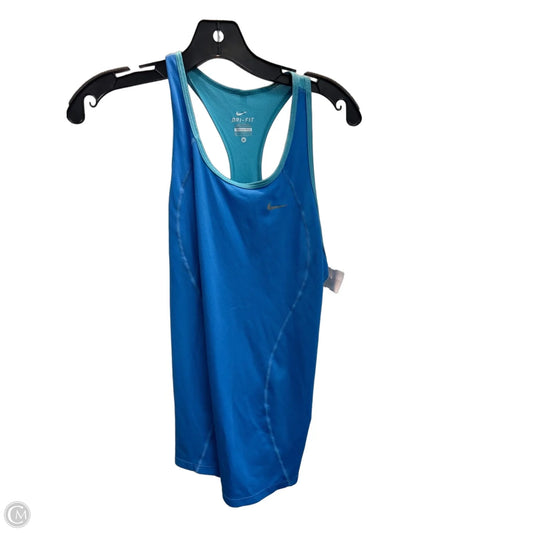 Athletic Tank Top By Nike In Blue, Size: M