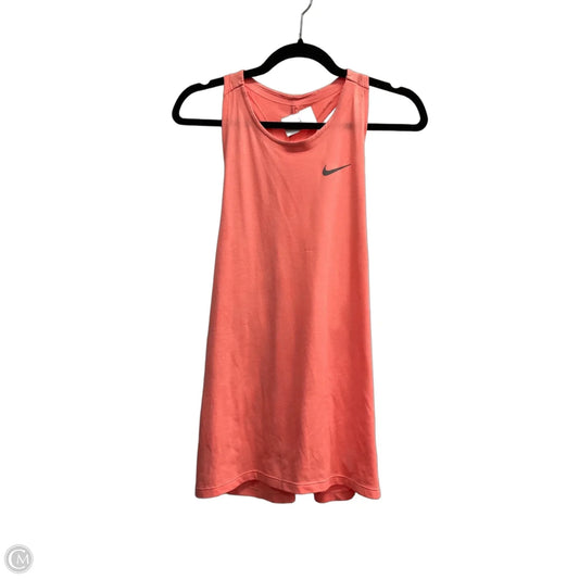 Athletic Tank Top By Nike In Peach, Size: L