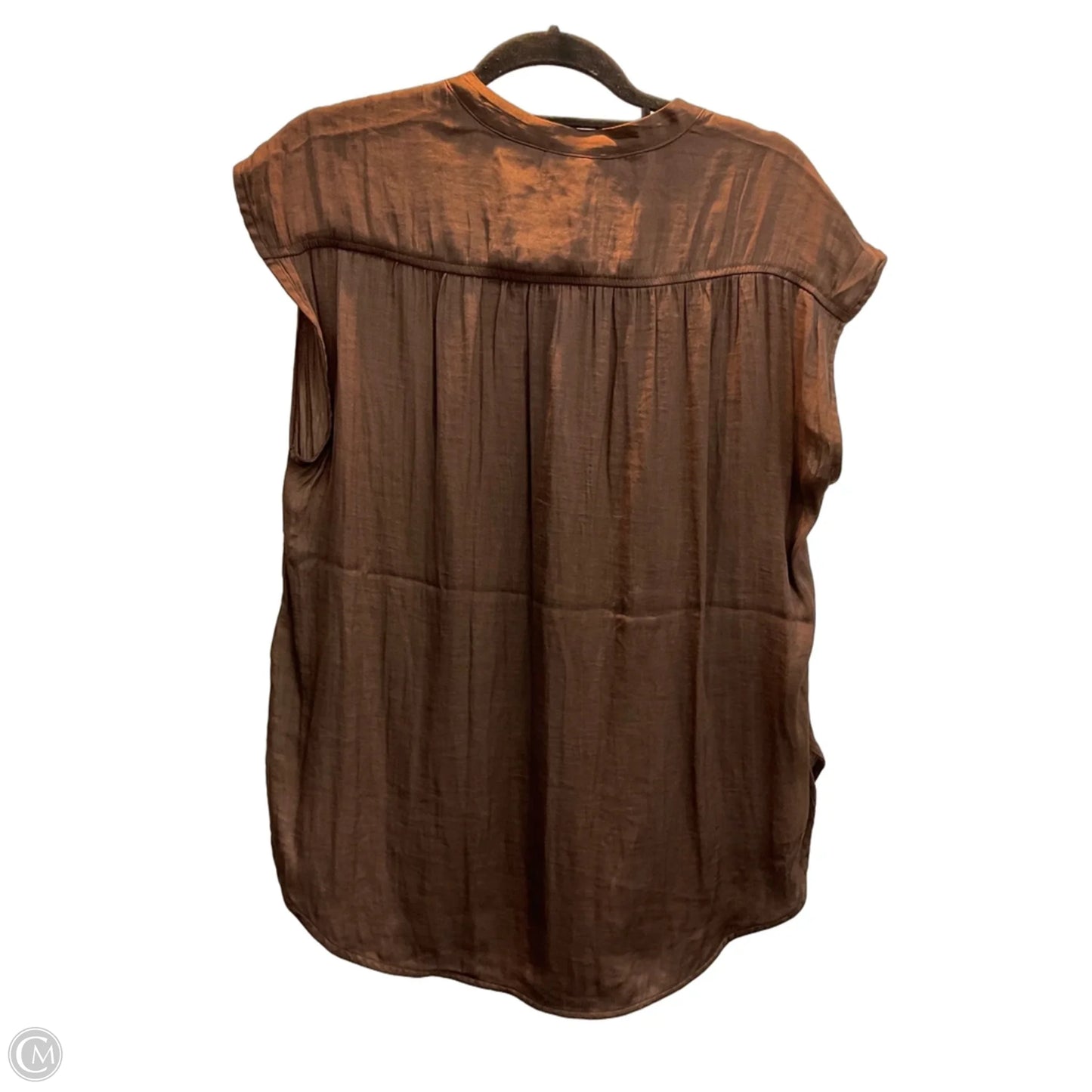 Top Short Sleeve By Rachel Zoe In Brown, Size: L