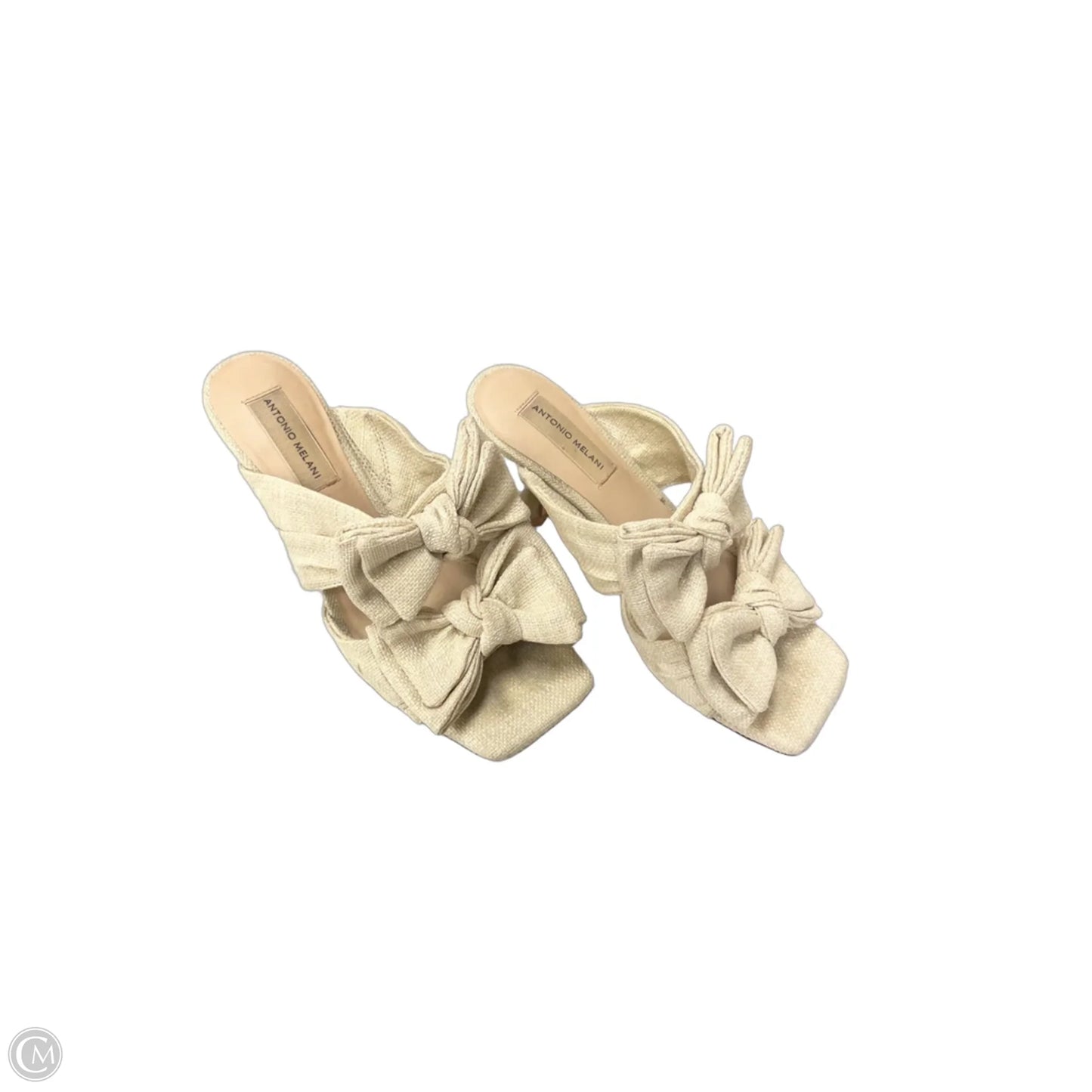 Sandals Heels Kitten By Antonio Melani In Beige, Size: 6.5