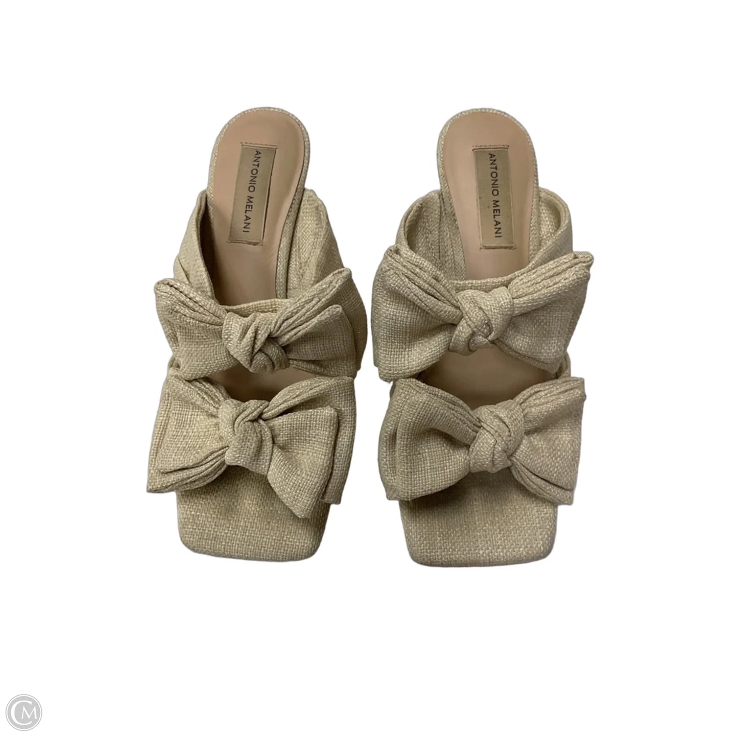 Sandals Heels Kitten By Antonio Melani In Beige, Size: 6.5
