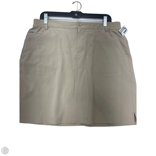 Athletic Skort By Clothes Mentor In Beige, Size: L