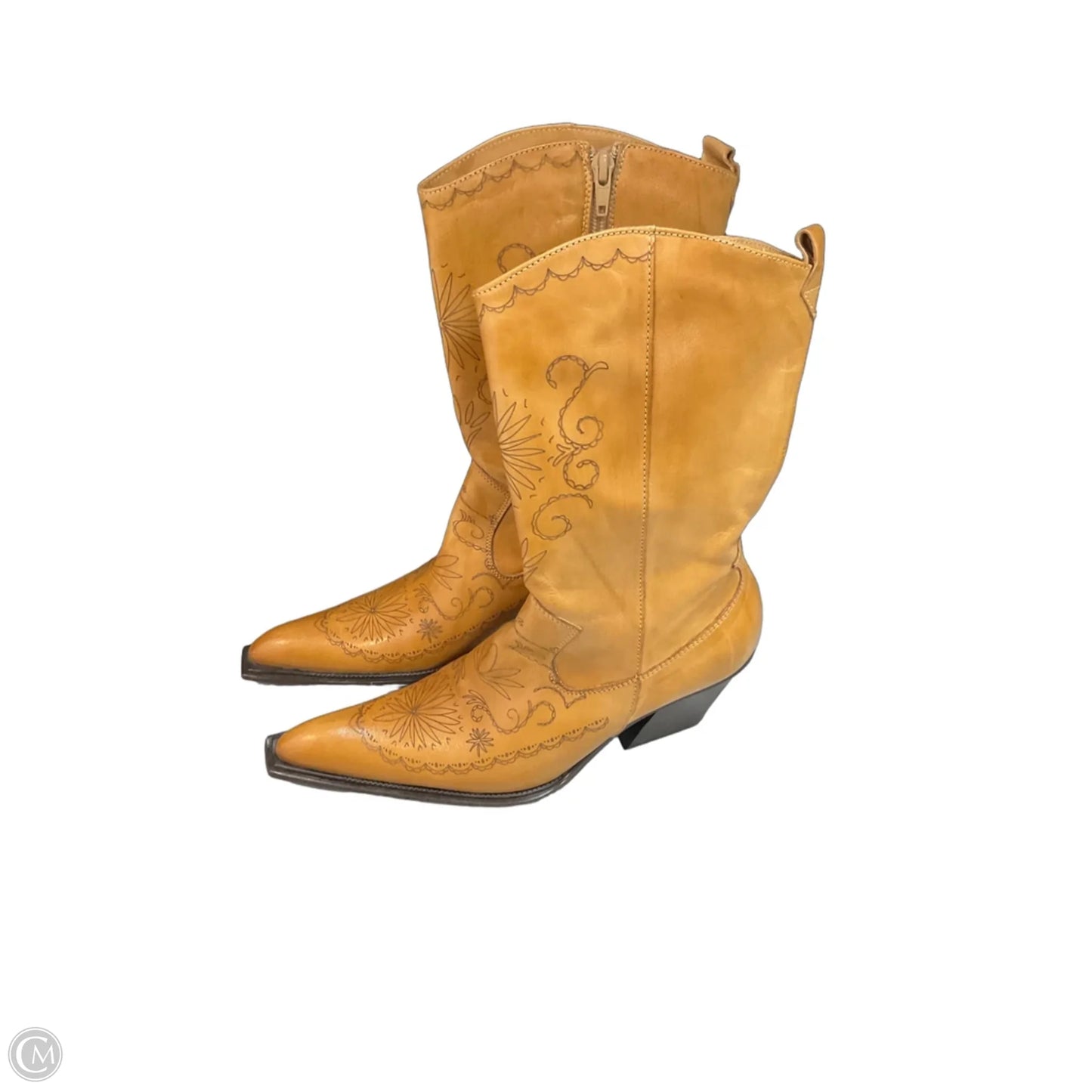 Boots Leather By Colin Stuart In Tan, Size: 7