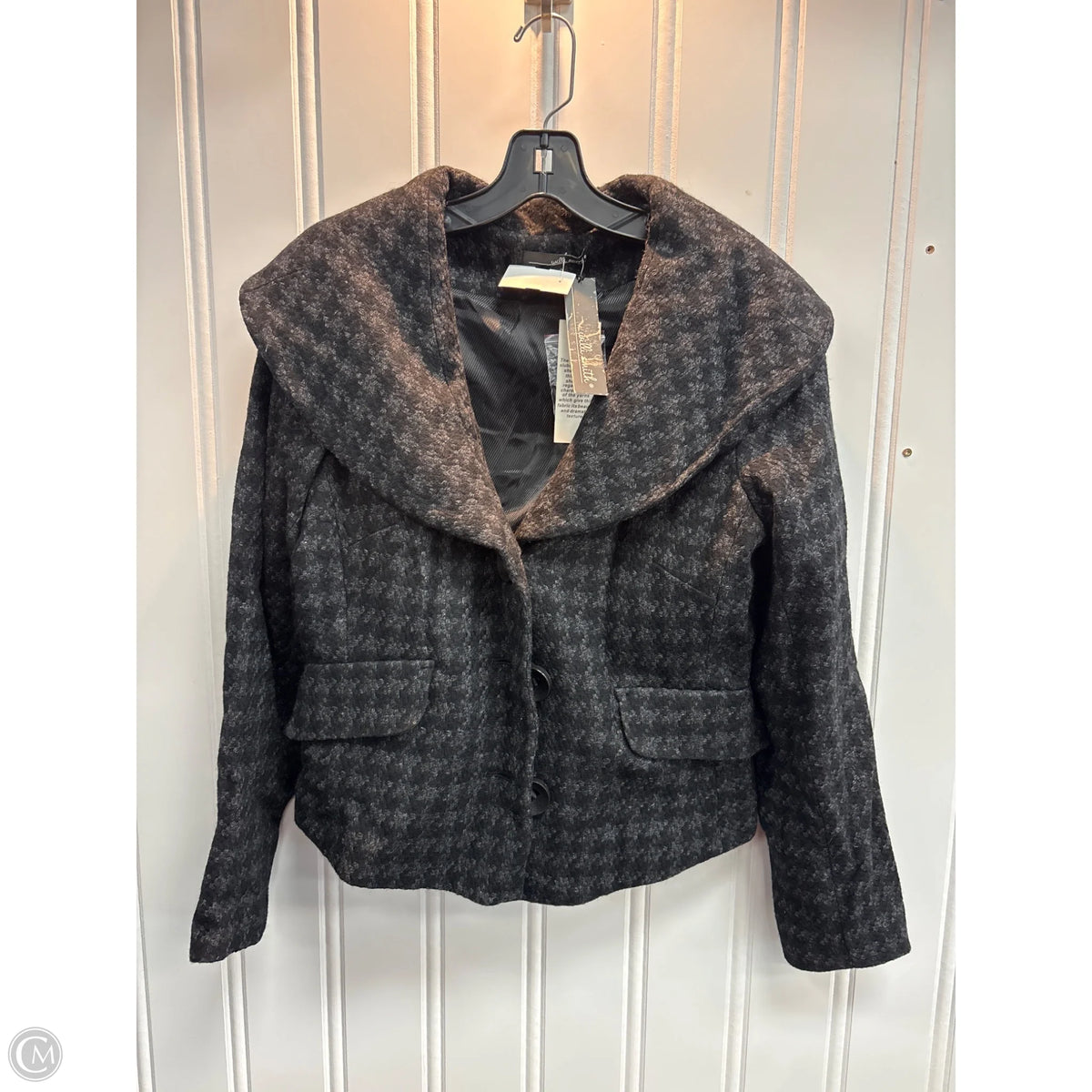 Blazer By Willi Smith In Black & Grey, Size: 10