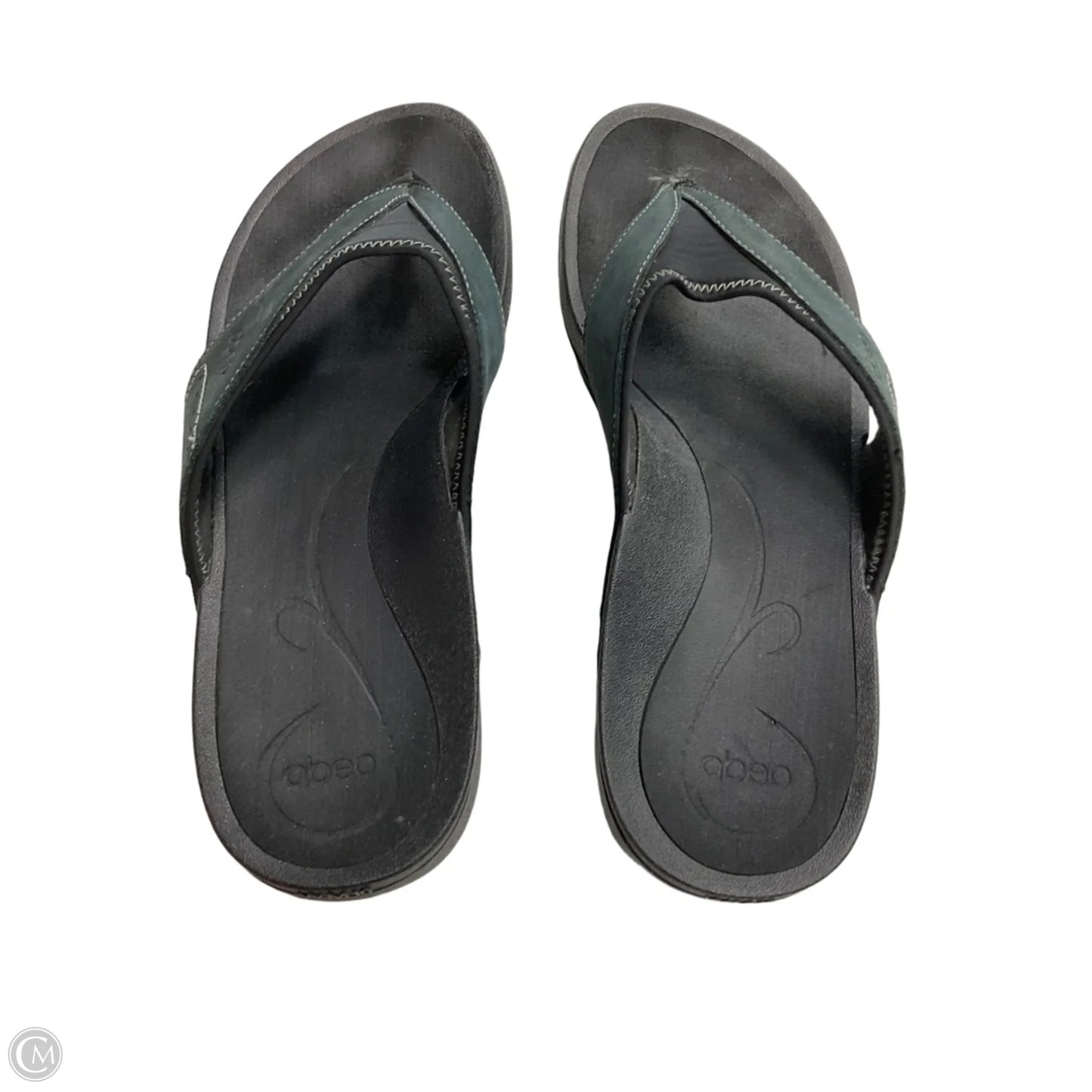 Sandals Flip Flops By Abeo In Black, Size: 10