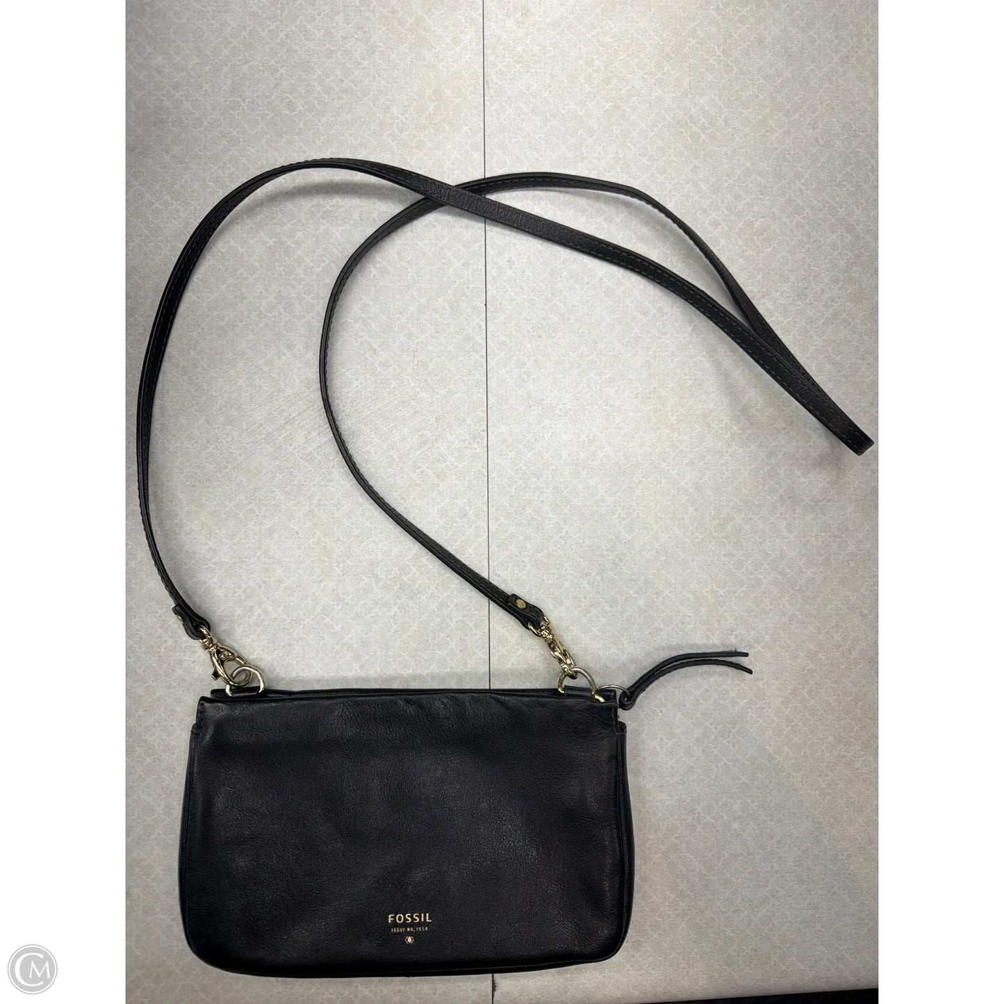 Crossbody Leather By Fossil, Size: Small